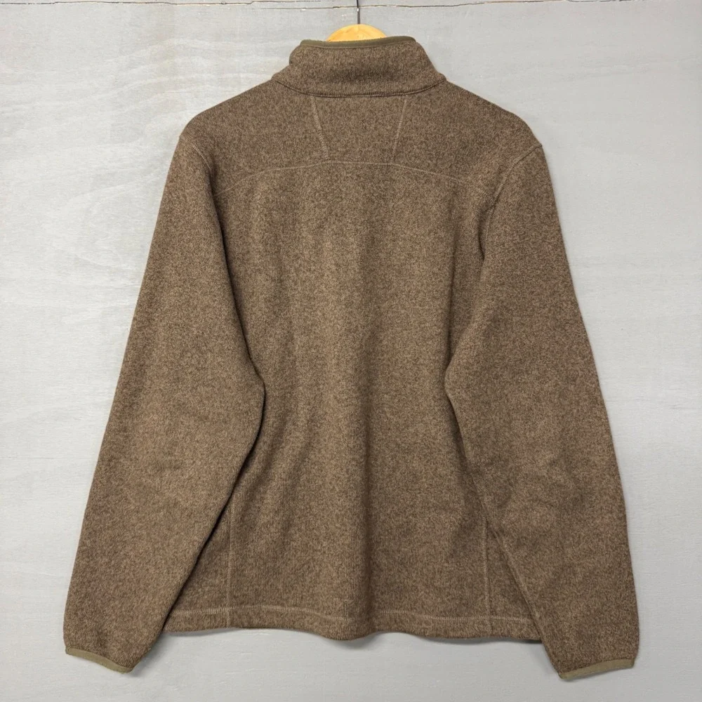 The North Face Gordon Lyons 1/4 Zip Fleece Pullover Brown‎ Heather Large